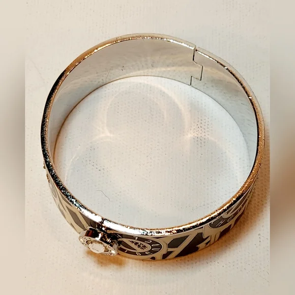 Henri bendel brown and cream color bangle bracelet - Picture 2 of 5